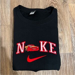Lighting McQueen Cars Nike black sweatshirt